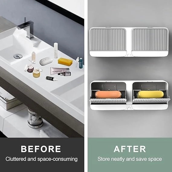 Wall Mounted Double Layer Soap Box