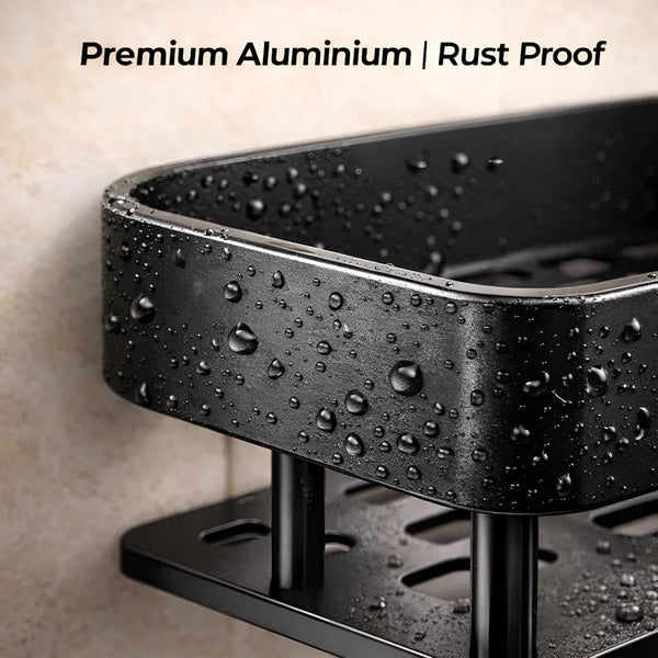 Bathroom Storage Shelf β HydroNest Aluminum Wall Rack
