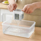 6 Grid Fridge Storage Container, Plastic