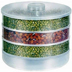 4 CONTAINER LAYER SPROUT BOWL -Organic Home Making Fresh Sprouts Makers for Home Material