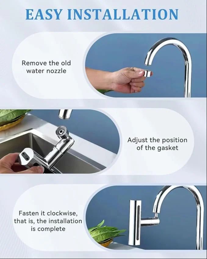 4 Modes Waterfall Kitchen Faucet