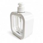 Square Soap Dispenser Refillable Liquid Hand Wash with Pump | Smooth Pump Action, Clear View Bottle, Coral Pink Frame, Refillable Design, Square Shape : Amazon.in: Home & Kitchen