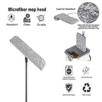 Heavy Duty 360° Flat Floor Mop with Bucket & Reusable Pads