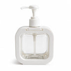 Square Soap Dispenser Refillable Liquid Hand Wash with Pump | Smooth Pump Action, Clear View Bottle, Coral Pink Frame, Refillable Design, Square Shape