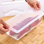 Plastic Plain Food Storage Container with Removable Drain Plate and Lid, Capacity: 1500ml