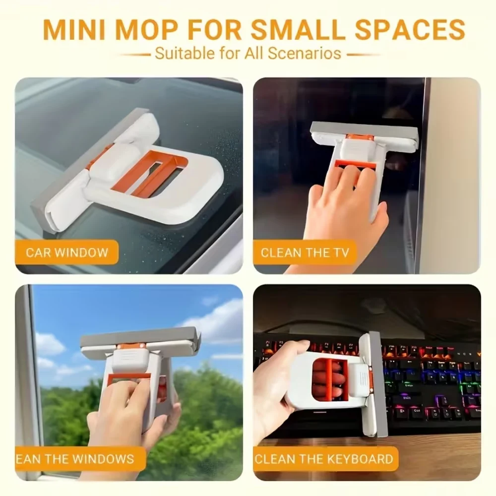 Multi-Functional Mini Handheld Sponge Mop for Kitchen, Bathroom, Glass & Table Cleaning 6