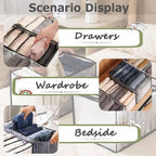 Fabric 7 GRID FOLDING CLOTHES ORGANIZER