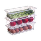 Plastic Plain Food Storage Container with Removable Drain Plate and Lid, Capacity: 1500ml