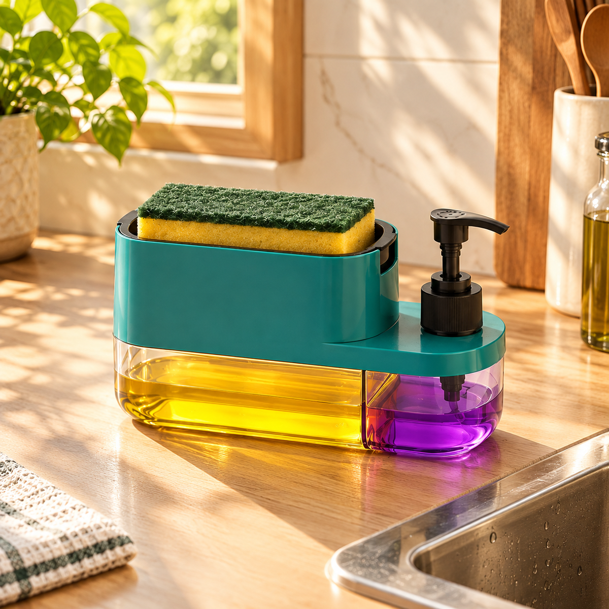 3 In 1 Liquid Soap Dispenser