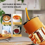400ml Glass Leather Mug 6