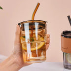 400ml Glass Leather Mug 2