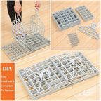 DARKFISH 5 Layer Foldable Hanging Clothing Rack Organizer