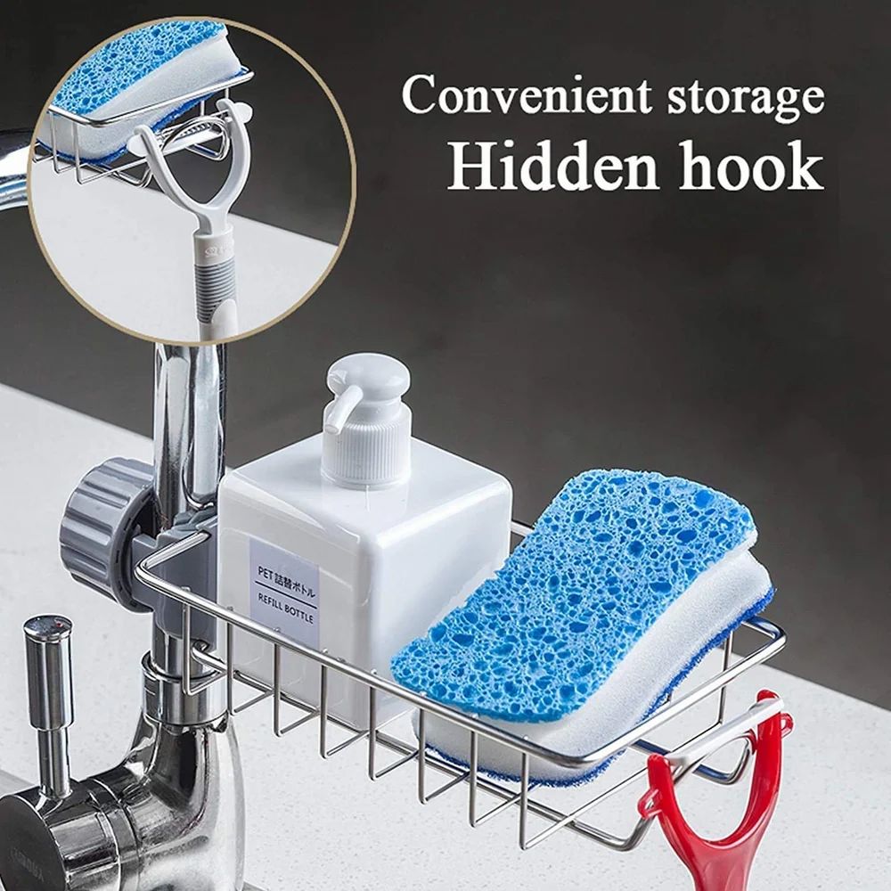 Kitchen Faucet Sponge Holder 4
