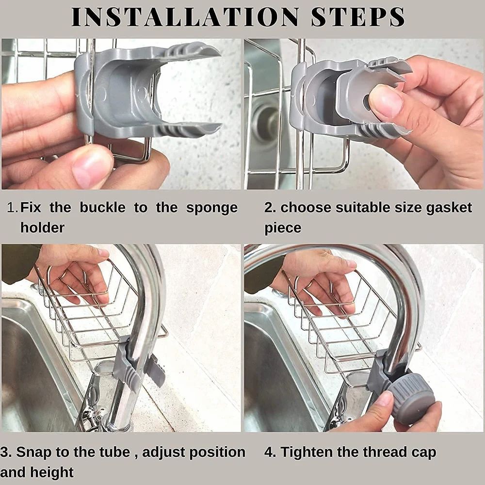 Kitchen Faucet Sponge Holder 7
