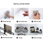 Metal METTLE TRIANGLE SELF RACK BATHROOM CORNER ORGANISER