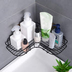Metal METTLE TRIANGLE SELF RACK BATHROOM CORNER ORGANISER