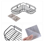 Metal METTLE TRIANGLE SELF RACK BATHROOM CORNER ORGANISER