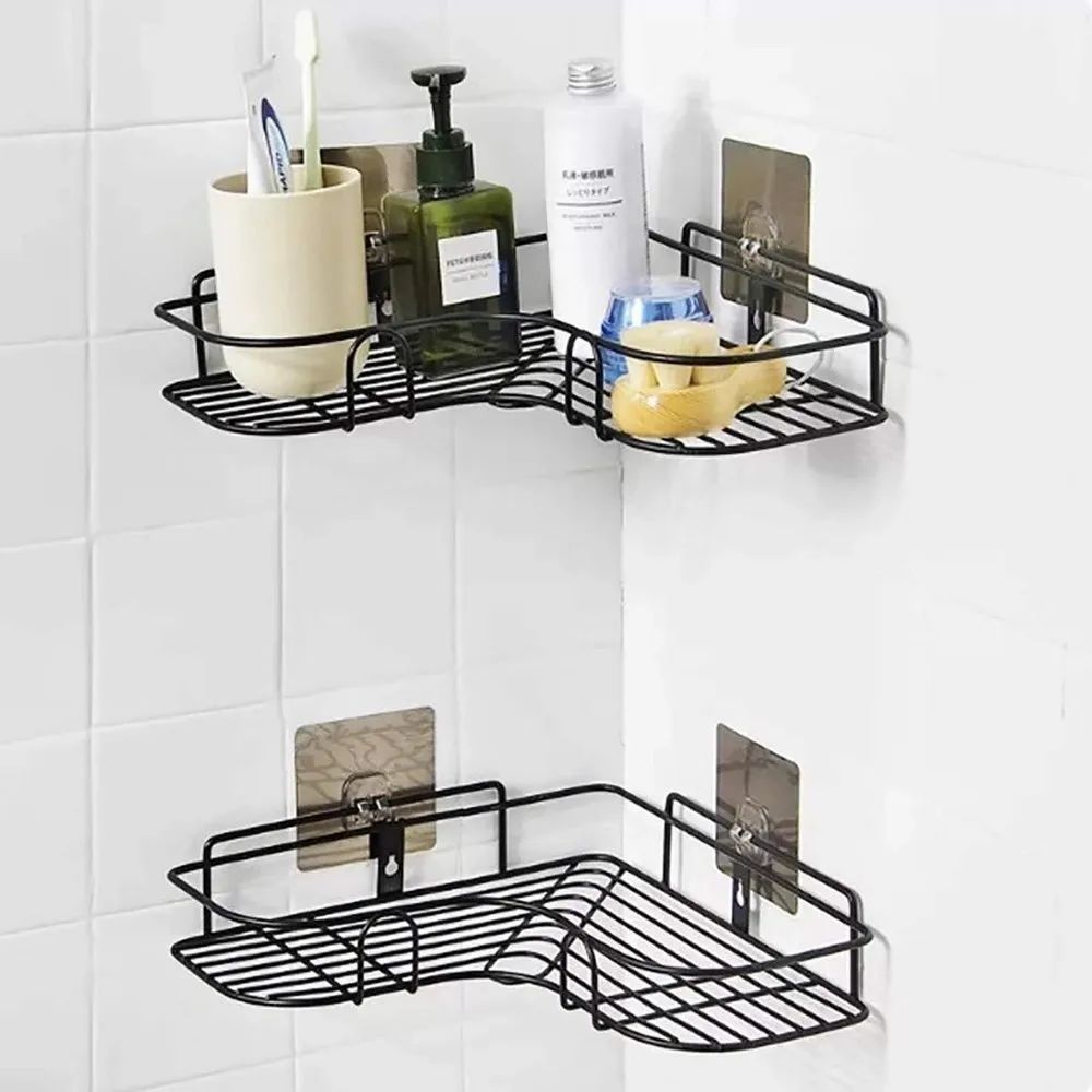 Metal METTLE TRIANGLE SELF RACK BATHROOM CORNER ORGANISER