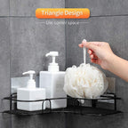Metal METTLE TRIANGLE SELF RACK BATHROOM CORNER ORGANISER