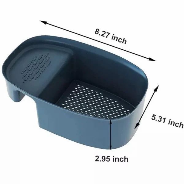 Plastic Rectangular MULTIFUNCTION KITCHEN WASTE FILTER BASKET (SINK)