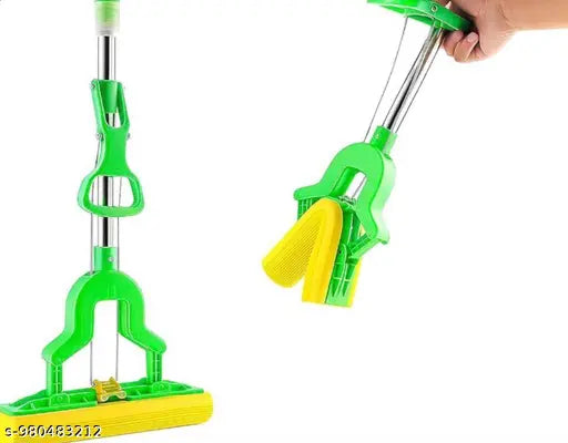 Premium Magic Sponge Mop with Easy Squeeze Handle