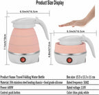 Silicone Foldable Electric Kettle (0.8L, 220W)