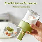Plastic Spice Jar with Spoon 250ml White