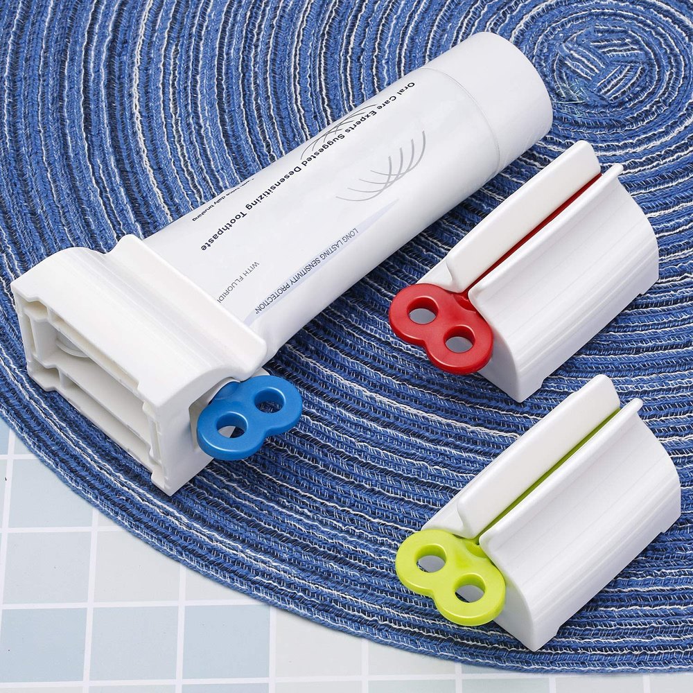 Qualityzone Plastic Squeezer Toothpaste Dispenser, For Bathroom Aceessories