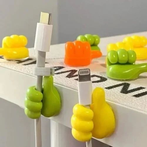 Plastic Thumb-shaped Cable Holder, For HOME
